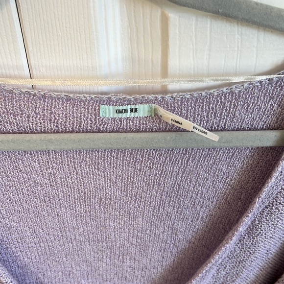 Urban Outfitters Kimchi Blue Purple Wrap Front Sweater - Picture 3 of 4